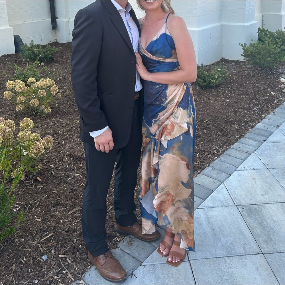 Size 4 Maxi (high low) David’s Bridal wedding guest or event dress